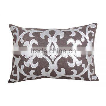 New embroidered patches memory foam decorative pillow