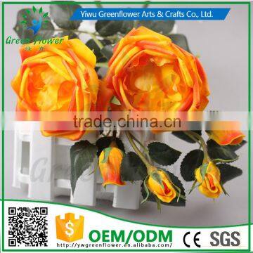 2016 Wholesale Latex Roses Artificial Flowers PU Rose Real Touch Bouquet Wedding Bridal Decor Display Flower photo-2