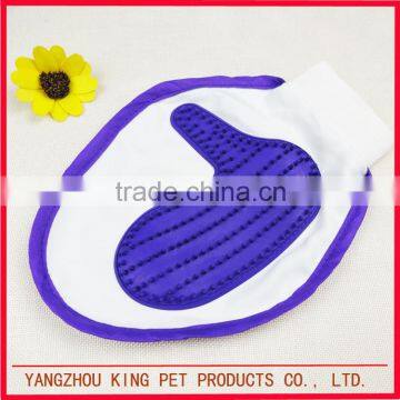Factory wholesale rubber pet hair bath brush dog grooming glove