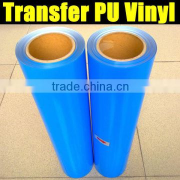 Blue PU transfer vinyl film for Tshirts