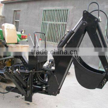 Tractor backhoe for PTO or hydraulic driven