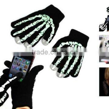 Skeleton magic gloves Men's Glove Smart Phone Touchscreen Black Gloves