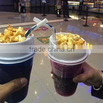 Custom printed plastic ice cream cup with straw                        
                                                                                Supplier's Choice