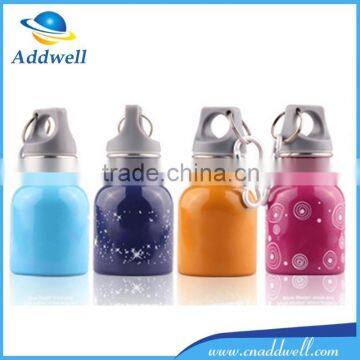 130ml stainless steel travel sport baby water drink bottle