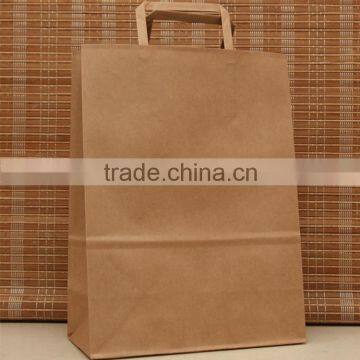 2016 Hot Sales Flat Handle Kraft Paper Bag photo-4