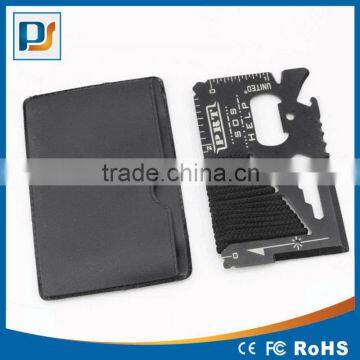 Factory Price Stainless Steel Handle Material and Multi Knife Type 11 Function Credit Card Size Pocket Survival Knife photo-4