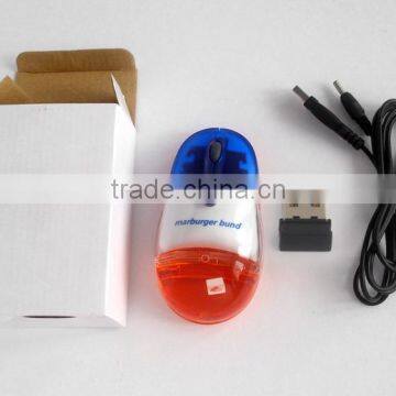 Computer Gift Wireless Liquid Aqua Mouse With Rechargeable Lithium Battery photo-5