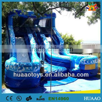 Commercial hot ocean themed inflatable slide for sale