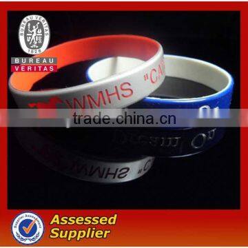 custom promotional fashion sport silicone wristband/bracelet