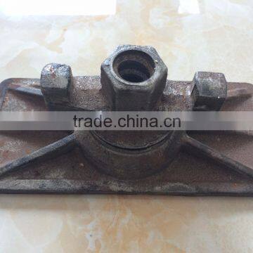 Formwork Casting Steel Plate With Nut 15 / 17mm