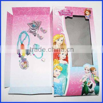 Free size princess Elsa Anna frozen fancy necklace sets