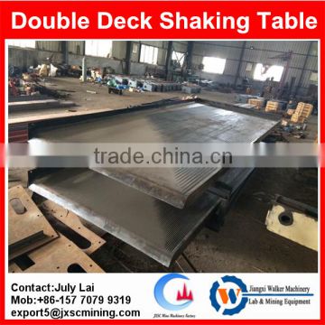 best price double shaking table,gold separating machines vibrating table