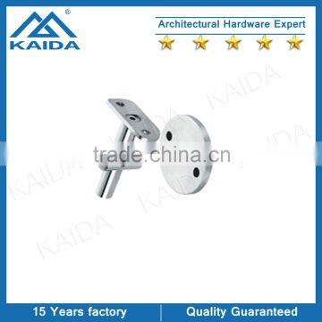 Adjustable handrail tube support bracket