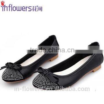 wholesale small order PU and leather flat feet shoes