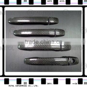 For Subaru WRX 2014- Carbon Fiber Car Door Handle Cover w/ 1 keyhole