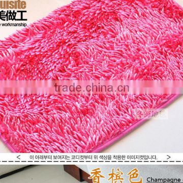 Shiny chenille floor carpet and rugs shaggy room mat carpet