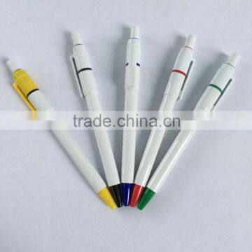 free samples promotional plastic pen with S on the clip