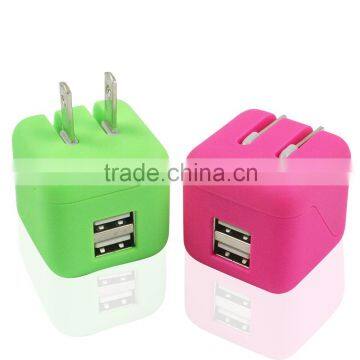 USB EU US Wall Charger Adapter for Samsung for iPhone for HTC