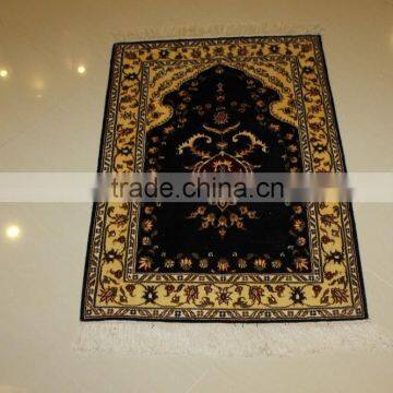 persian handmade silk carpet hand knotted silk prayer rug carpet