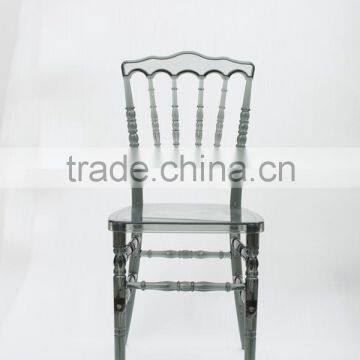 Stackable PC plastic Napoleon chair transparent Chiavari chair for wedding