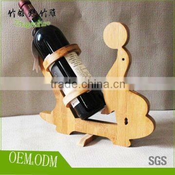 new design for wine bottle rack bamboo materials make