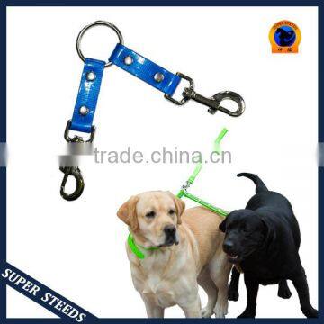 Newest TPU pure color hunting dog collar leash double coupler