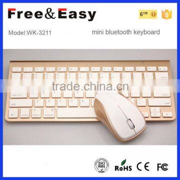 Standard Wireless Bluetooth Cordless Gold and Sliver Color Keyboard and Mouse Combo photo-5