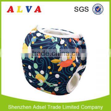 Alva New Turtle Pattern of Baby Swim Diaper Reusable Swimming Diaper photo-4