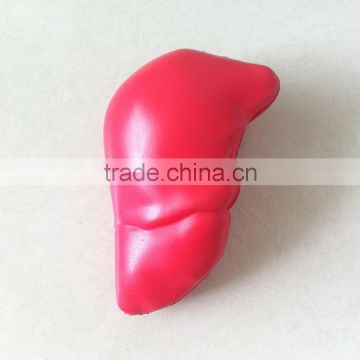 red medical liver stress toy