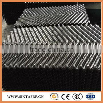 Cross fluted cooling tower fill/Long black PVC honeycomb filler