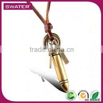 Custom Jewelry Fashion Alloy Bullet Jewlery Necklace