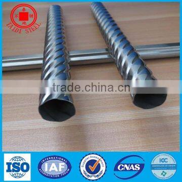 corrugated, spiral stainless steel tube