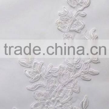 New design white embroidery lace trimming lace trim flower in special design