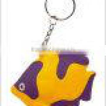 promotional hot selling PU foam fish shape keychain