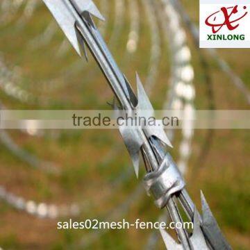 Alibaba China Trade Assurance ISO9001 Galvanized Razor Wire