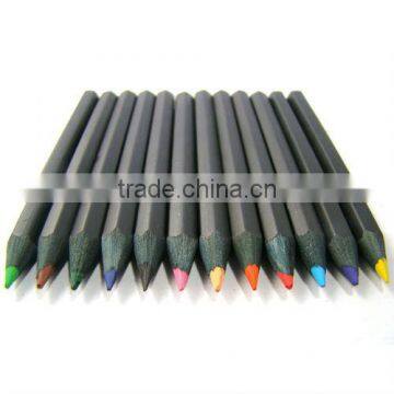 3.5" color lead black wood pencil. with paper tube packing and sharpener cover.