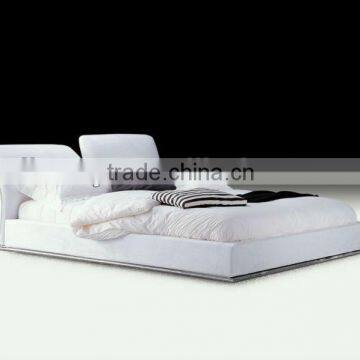 Modern fabric double bed (A-B27)