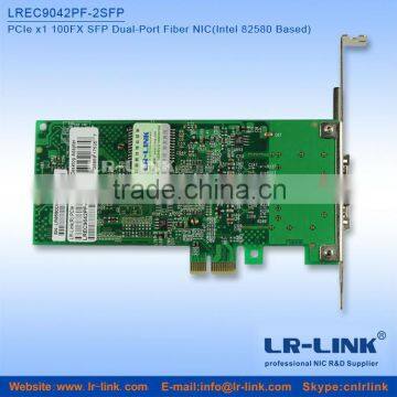 LREC9042PF-2SFP PCIe x1 100FX Dual SFP Port Fiber NIC (Intel 82580 Based) Unique Modle in the World photo-3