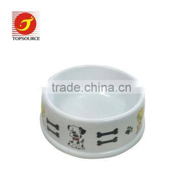 2013 Hot Sale Fashional Plastic Dog Bowl With Dog and Bone Picture