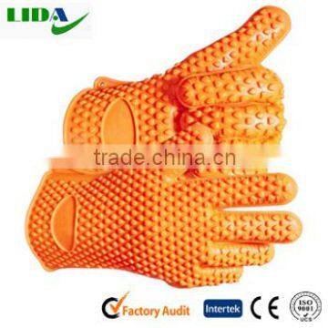 High Temperature BBQ Washing Silicone Kitchen Oven Gloves KIT600 photo-3