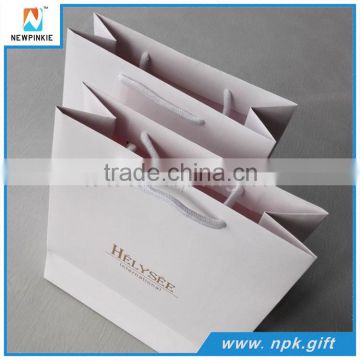 Hot selling China manufacturer factory price free samples white custom paper bag