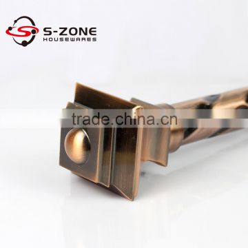 Zinc alloy or iron curtain rod finials / curtain pole with metal end cap