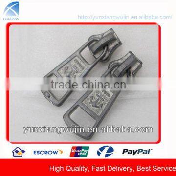 CD8655 Custom Metal Zipper Pull Fastener with Anchor Logo