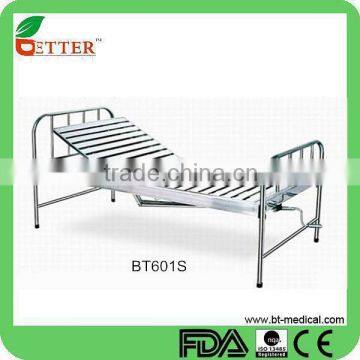 One Crank Stainless Steel Hospital Bed