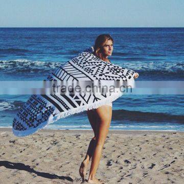 Fashion Cotton Round Beach Towel Circular Beach Towel From Factory china wholesale Super Cheap circular beach towel OEM