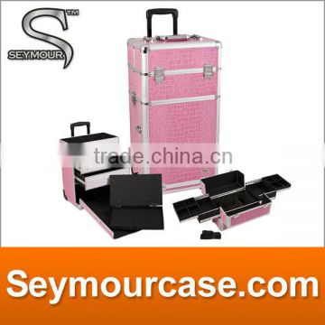 4 in 1 Rolling Aluminum Professional Makeup Case