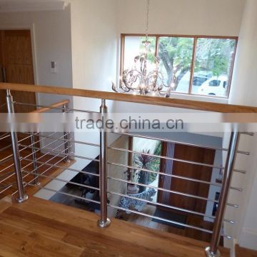 Internal bar balustrade with timber handrail