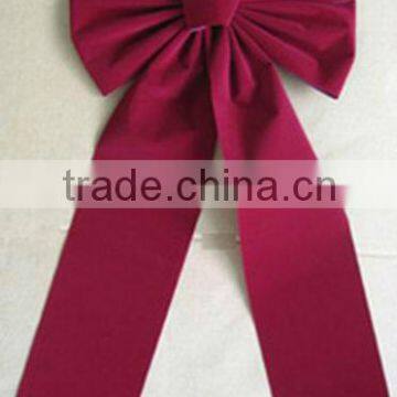 HOT SALE Large Burgundy Velvet Ribbon Christmas Tree Hanging Decorative Bow