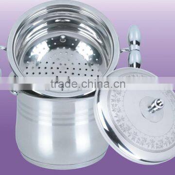 AH3593 sainless steel double boiler ( steamer set )
