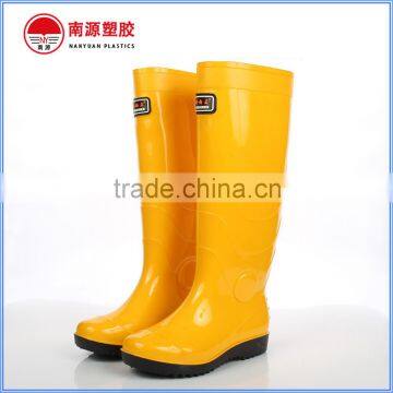 Yellow Lightweight Fishing Work PVC Rain Boots Wholesale